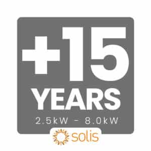 Solis 15yr Warranty Extension SOL-WAR-20Y-2.5-8.0