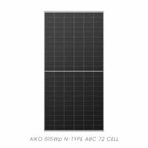 AIKO 615Wp N-Type ABC 72 Cell Solar Panel Silver Frame - AIKO-A615-MAH72Mw