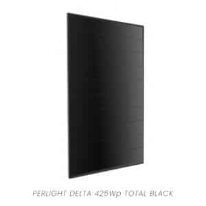 Perlight Delta 425Wp Solar Panel Total Black Mono - PLM-425OM10A-44B